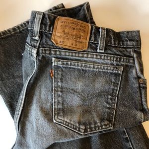RARE 517 LEVIS Black Denim Vintage